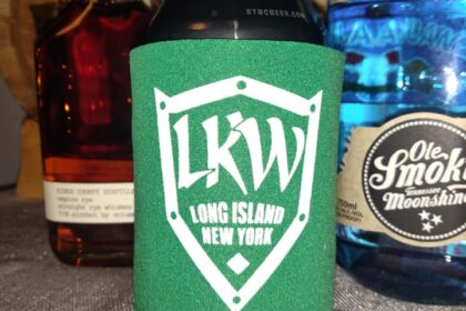 Green Coozie for Late Knight Warriors