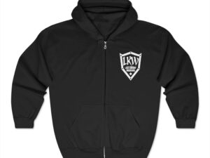 Late Knight Warriors Logo: Unisex Heavy Blend™ Full Zip Hooded Sweatshirt