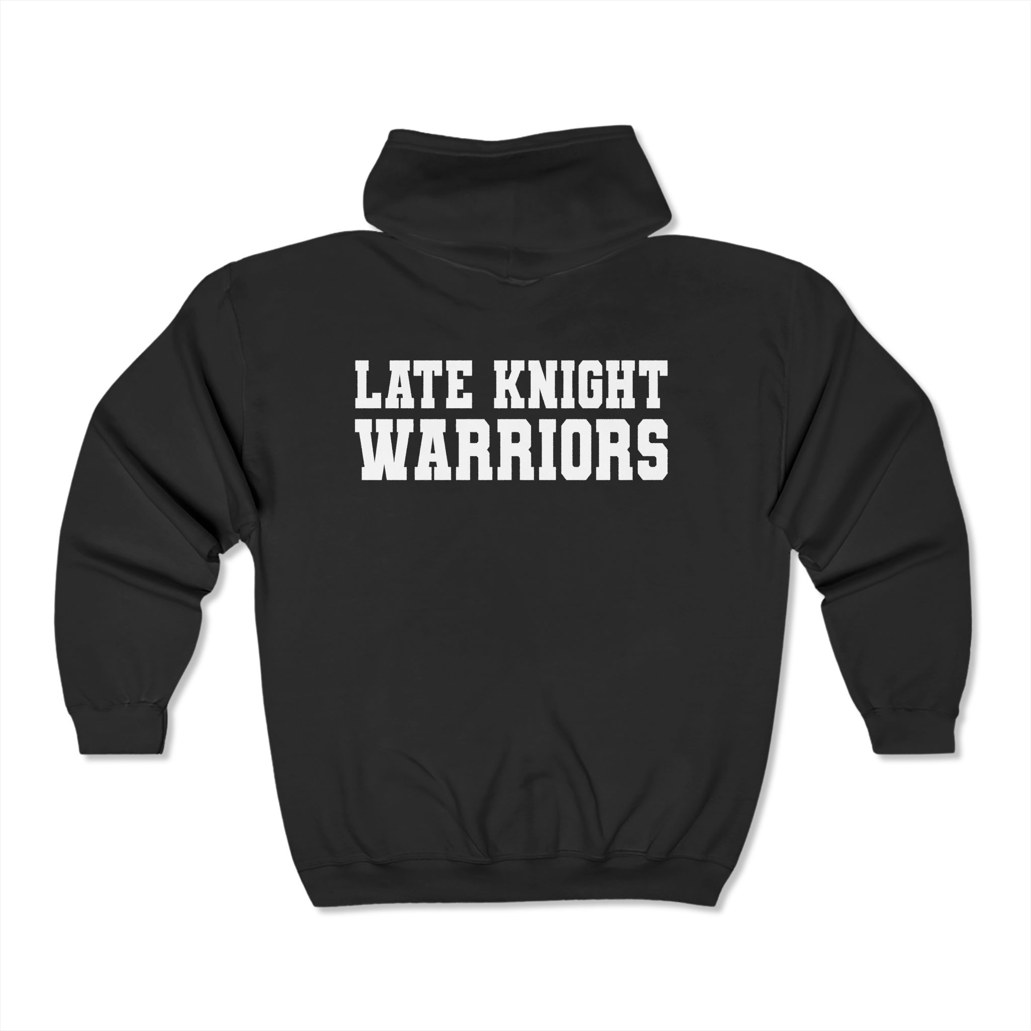 Late Knight Warriors Logo: Unisex Heavy Blend™ Full Zip Hooded Sweatshirt - Image 2