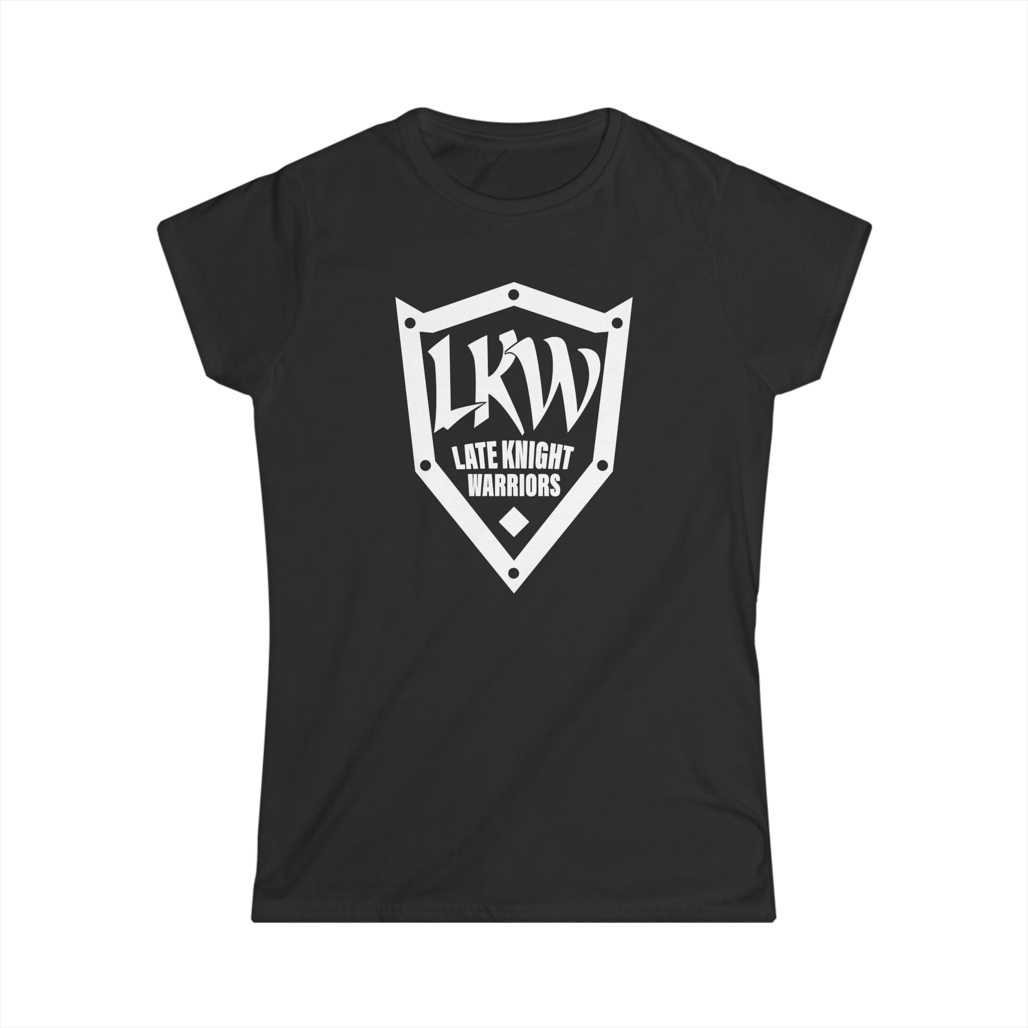 Late Knight Warrior Logo: Women's Softstyle Tee