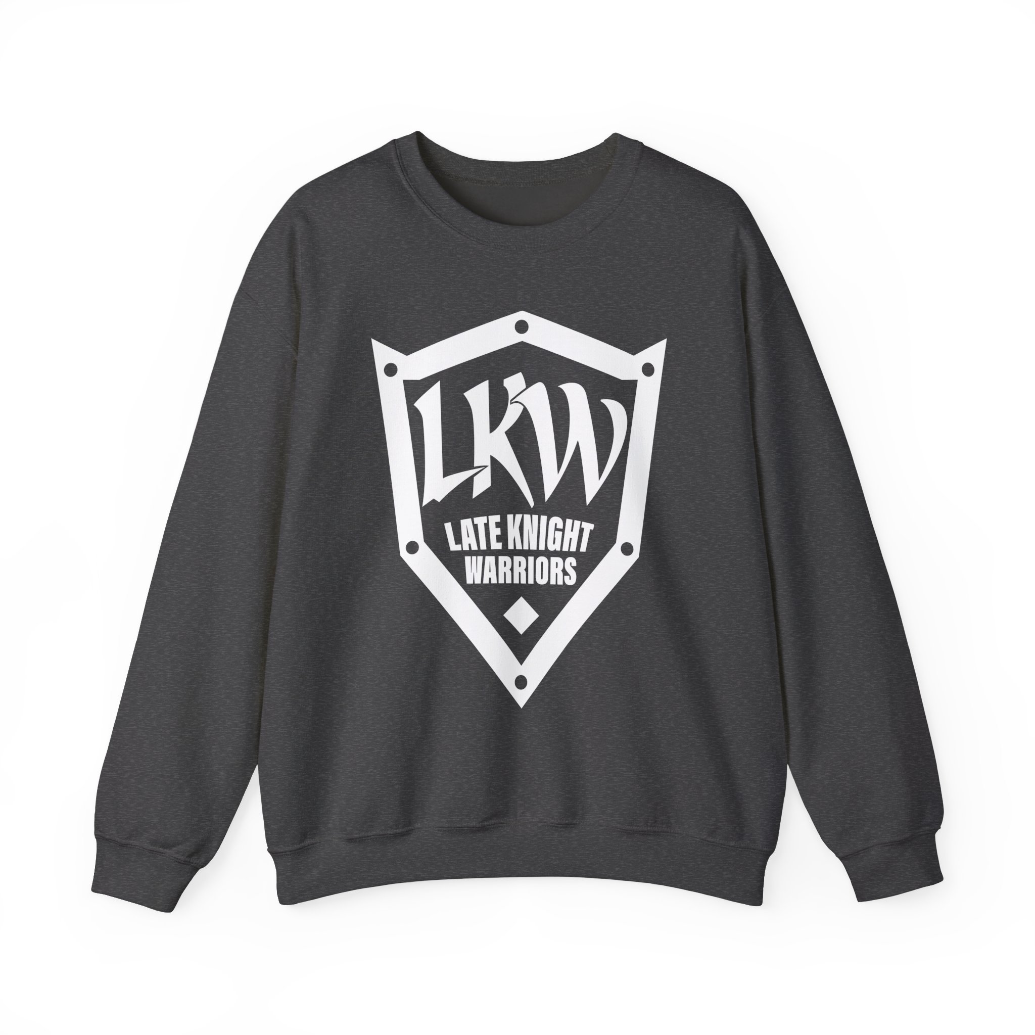 Late Knight Warrior Logo: Unisex Heavy Blend™ Crewneck Sweatshirt - Image 2