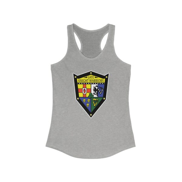 Late Knight Warrior OG Crest: Women's Ideal Racerback Tank - Image 7