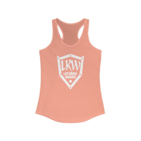 Late Knight Warrior Logo: Women's Ideal Racerback Tank - Image 5