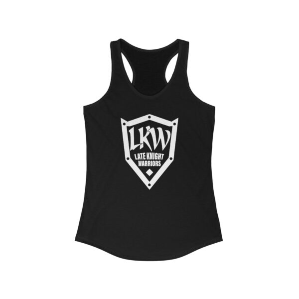Late Knight Warrior Logo: Women's Ideal Racerback Tank - Image 7