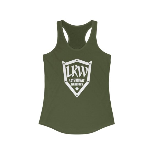 Late Knight Warrior Logo: Women's Ideal Racerback Tank - Image 11