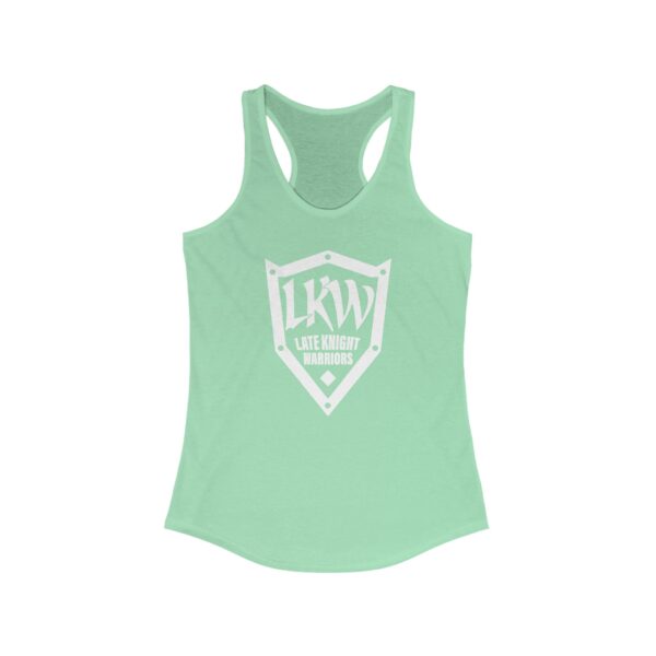 Late Knight Warrior Logo: Women's Ideal Racerback Tank - Image 13