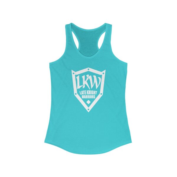Late Knight Warrior Logo: Women's Ideal Racerback Tank - Image 15