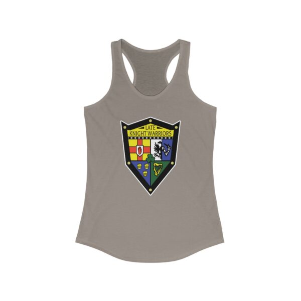Late Knight Warrior OG Crest: Women's Ideal Racerback Tank - Image 9