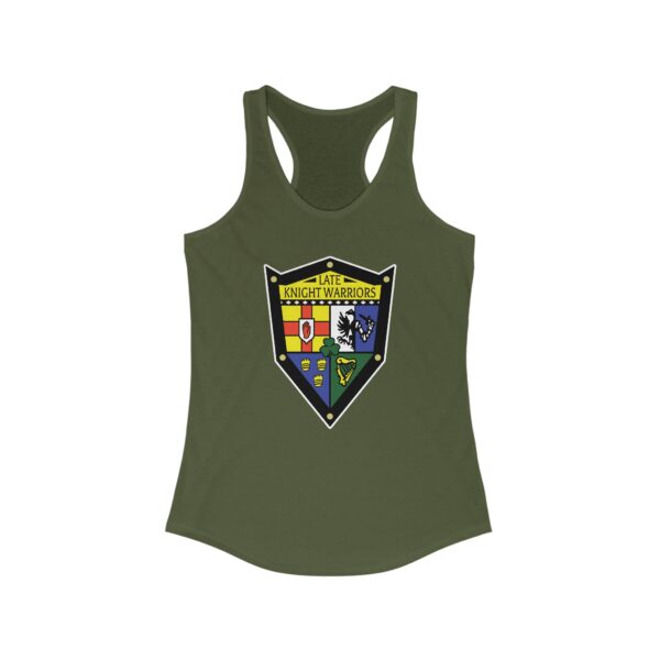 Late Knight Warrior OG Crest: Women's Ideal Racerback Tank - Image 11