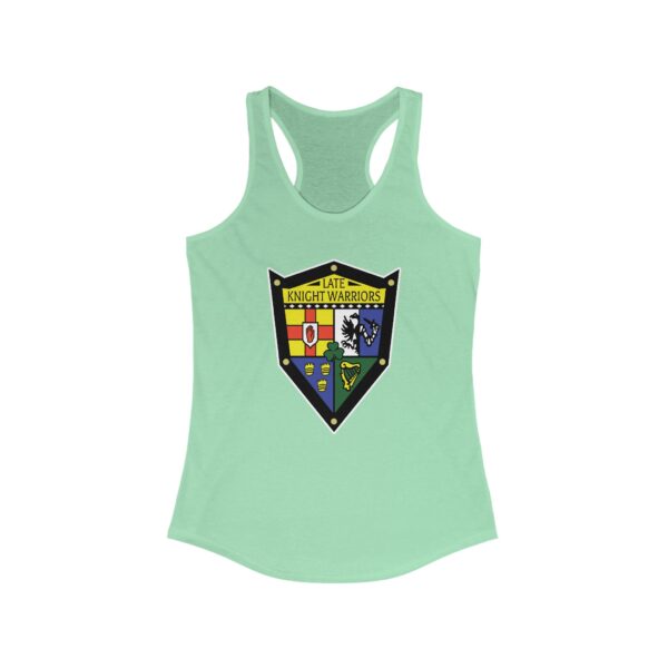 Late Knight Warrior OG Crest: Women's Ideal Racerback Tank - Image 13