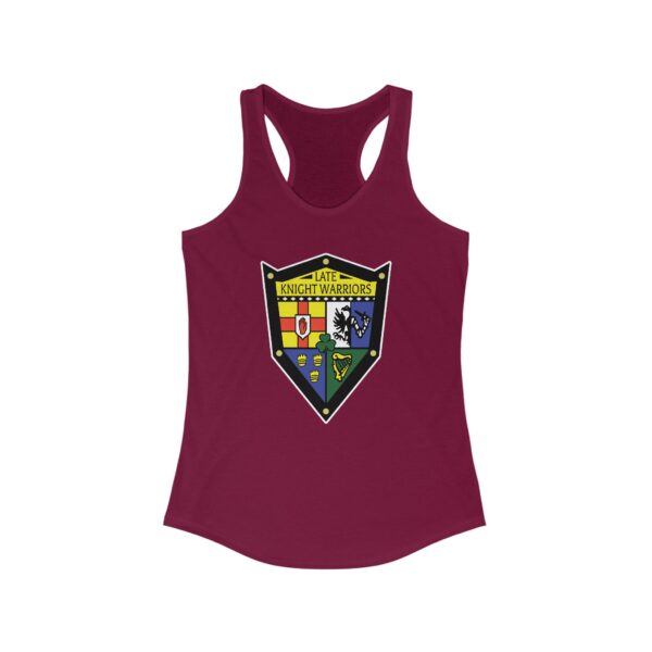 Late Knight Warrior OG Crest: Women's Ideal Racerback Tank - Image 31