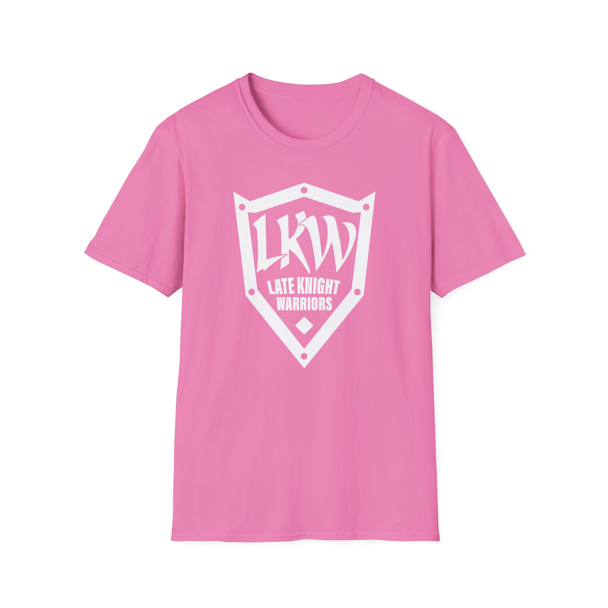 Late Knight Warrior Logo: Unisex Softstyle T-Shirt - Image 6