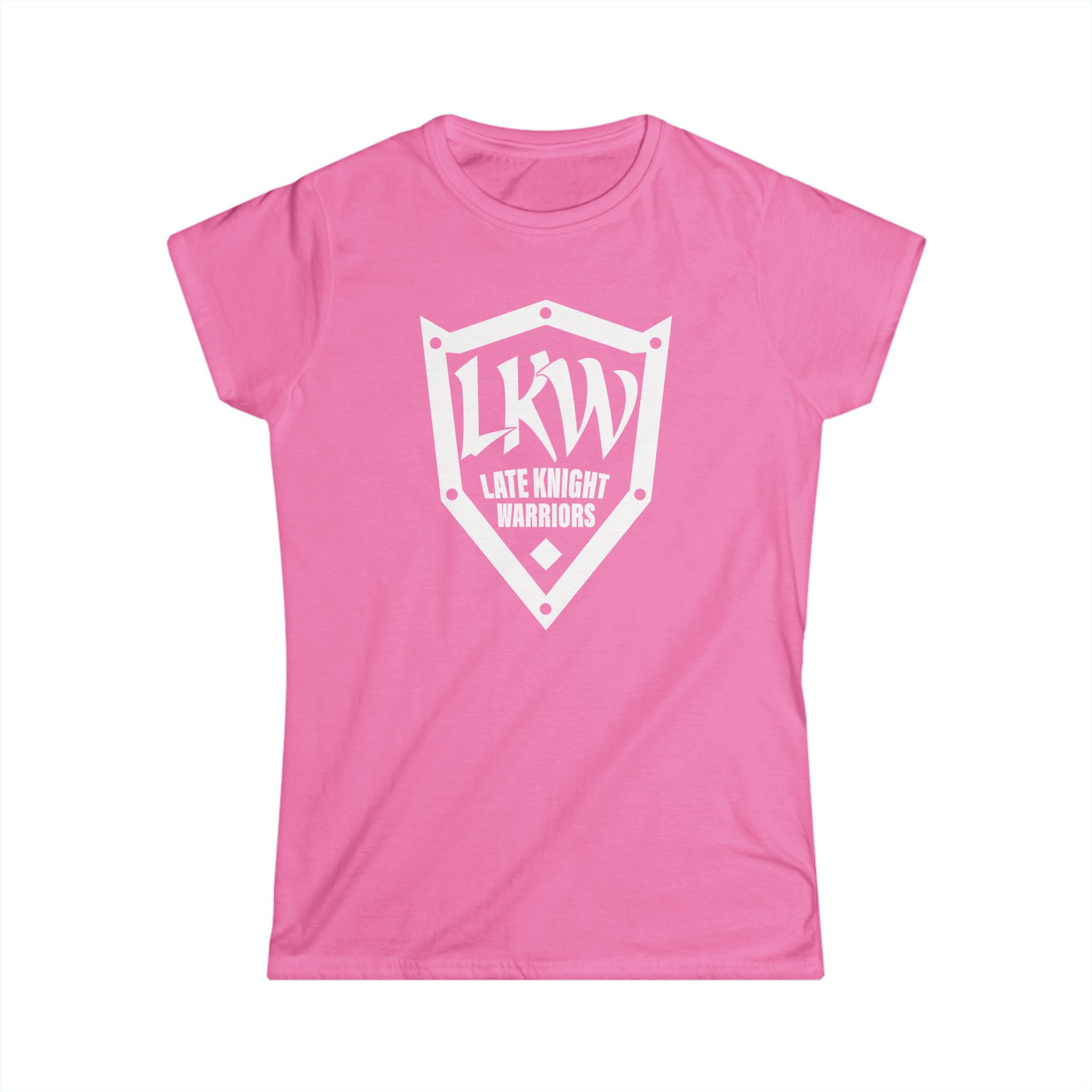 Late Knight Warrior Logo: Women's Softstyle Tee - Image 5