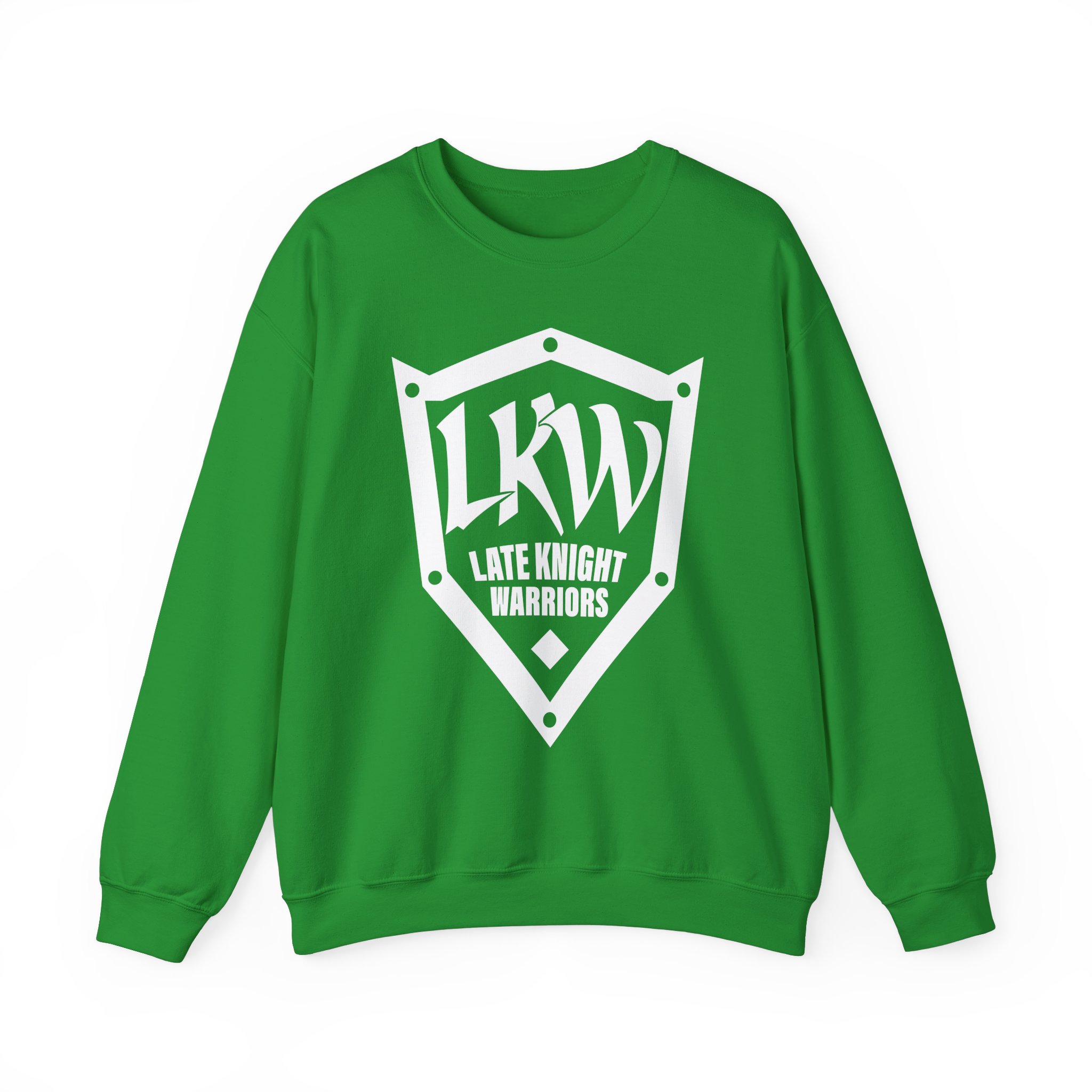 Late Knight Warrior Logo: Unisex Heavy Blend™ Crewneck Sweatshirt - Image 3
