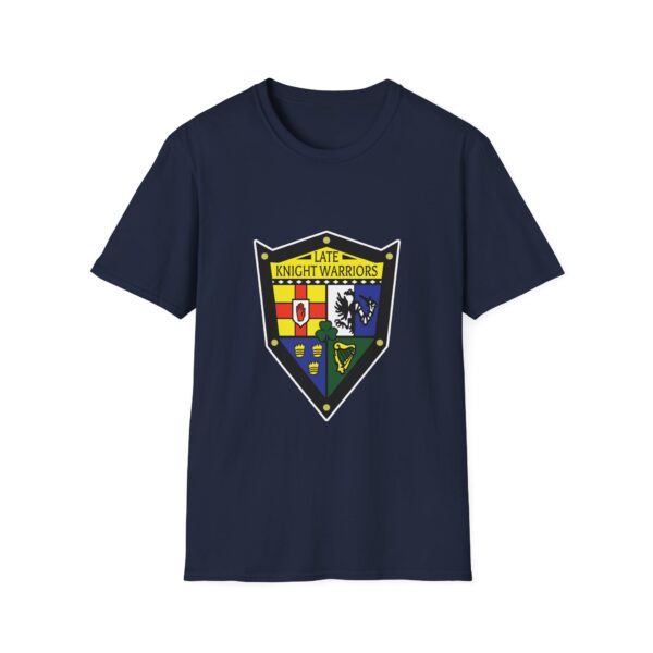 Late Knight Warrior OG Crest: Unisex Softstyle T-Shirt - Image 37