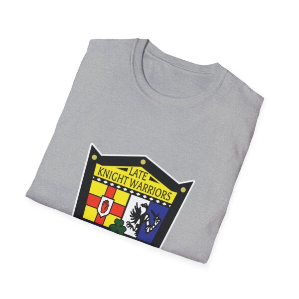 Late Knight Warrior OG Crest: Unisex Softstyle T-Shirt - Image 16