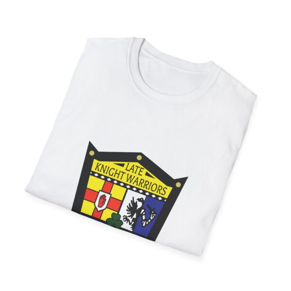 Late Knight Warrior OG Crest: Unisex Softstyle T-Shirt - Image 8