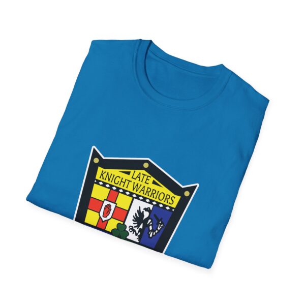 Late Knight Warrior OG Crest: Unisex Softstyle T-Shirt - Image 24