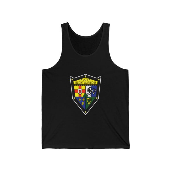 Late Knight Warrior OG Crest: Unisex Jersey Tank - Image 7