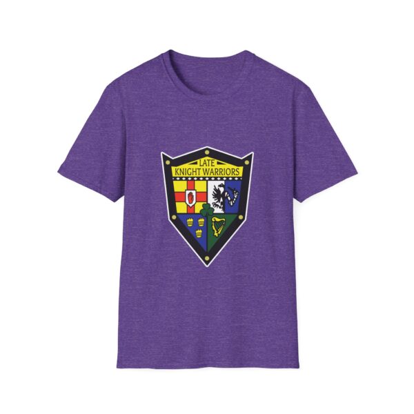 Late Knight Warrior OG Crest: Unisex Softstyle T-Shirt - Image 41