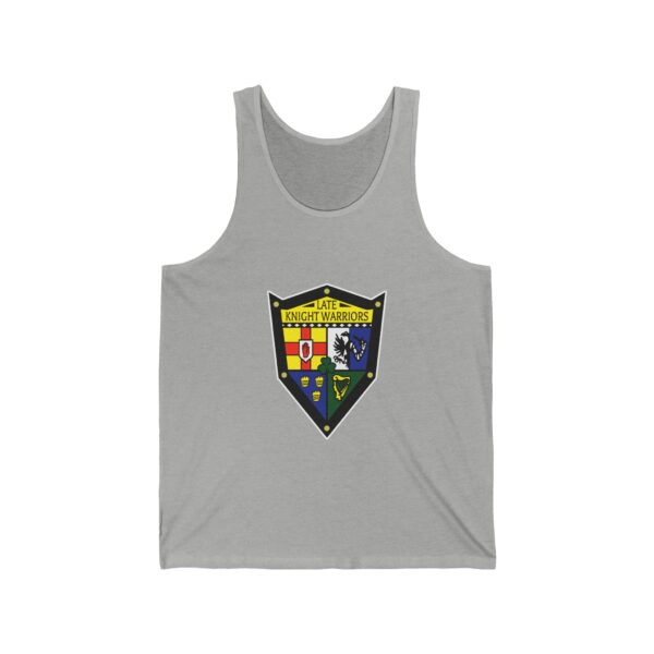 Late Knight Warrior OG Crest: Unisex Jersey Tank - Image 11