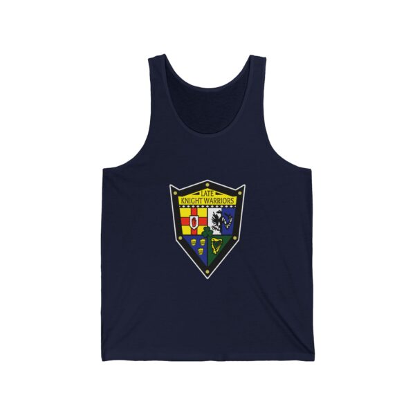 Late Knight Warrior OG Crest: Unisex Jersey Tank - Image 15