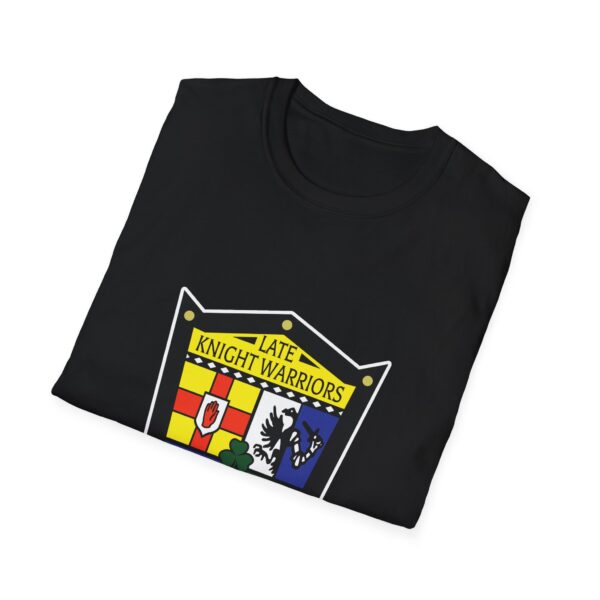 Late Knight Warrior OG Crest: Unisex Softstyle T-Shirt - Image 12