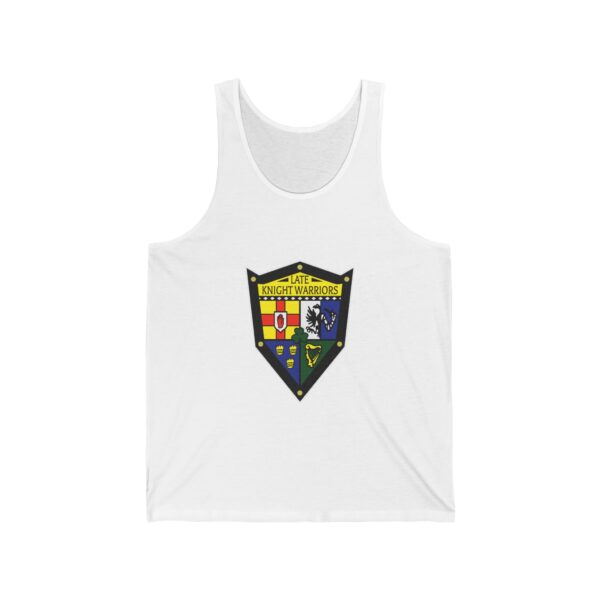 Late Knight Warrior OG Crest: Unisex Jersey Tank - Image 5