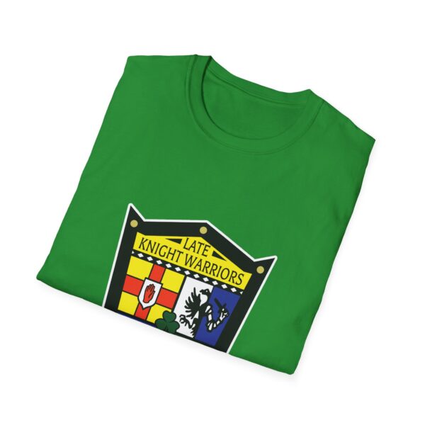 Late Knight Warrior OG Crest: Unisex Softstyle T-Shirt - Image 20