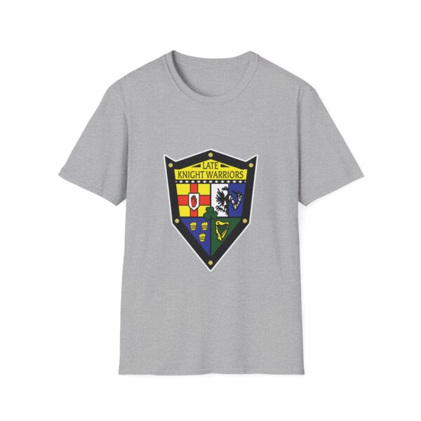 Late Knight Warrior OG Crest: Unisex Softstyle T-Shirt - Image 13