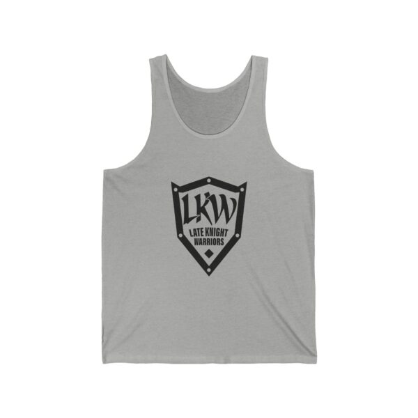 Late Knight Warrior Logo: Unisex Jersey Tank - Image 13