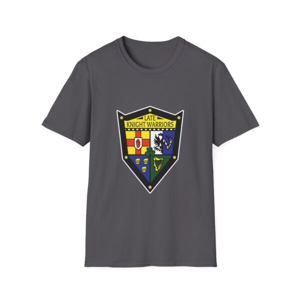 Late Knight Warrior OG Crest: Unisex Softstyle T-Shirt - Image 25