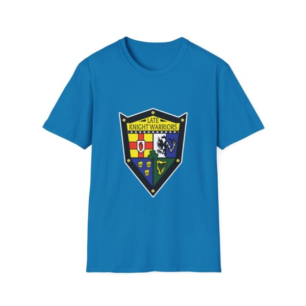 Late Knight Warrior OG Crest: Unisex Softstyle T-Shirt - Image 21