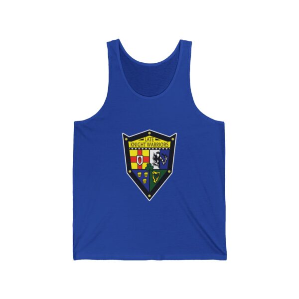 Late Knight Warrior OG Crest: Unisex Jersey Tank - Image 13