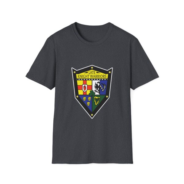 Late Knight Warrior OG Crest: Unisex Softstyle T-Shirt - Image 33