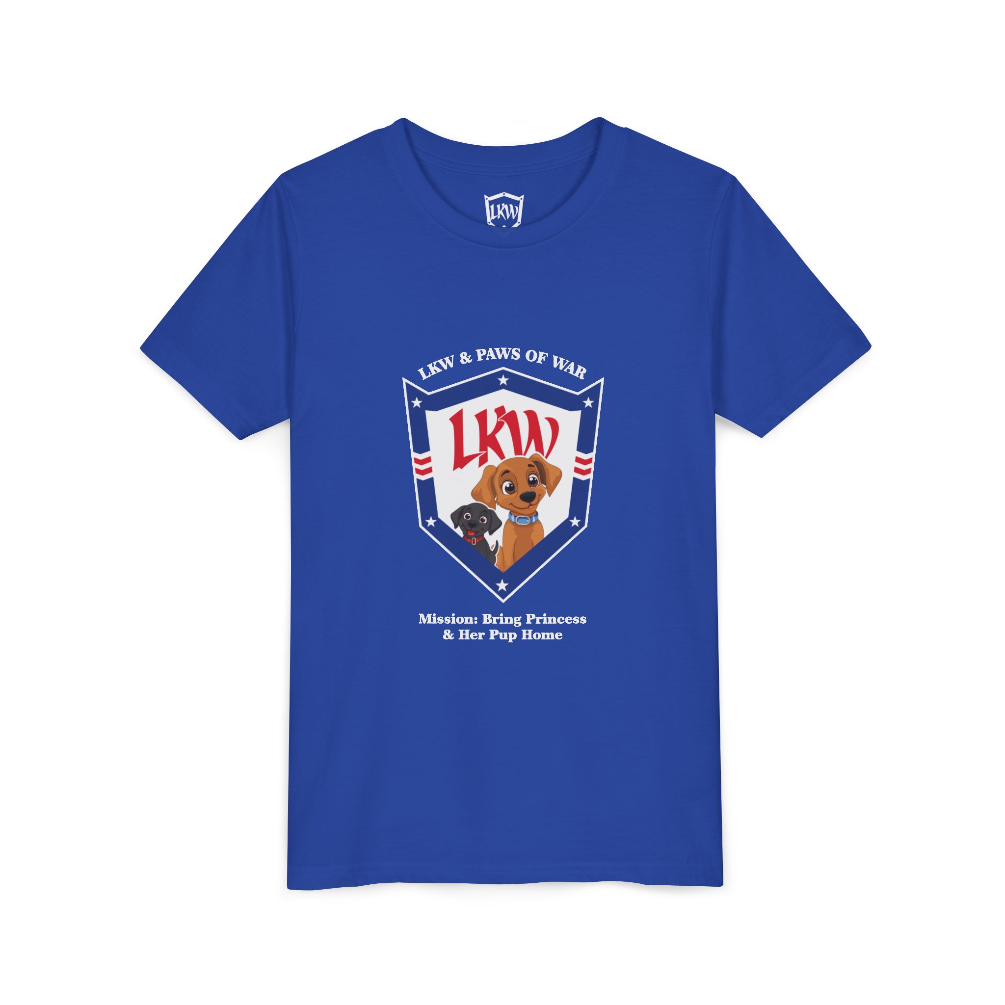 Mission Bring Princess and Her Pup Home Youth Short Sleeve Tee - Image 7